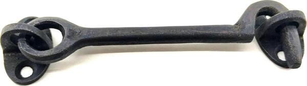 Antika Tarz Dekoratif Pirinç  Çengeli - 13cm, Oksit - Image 1