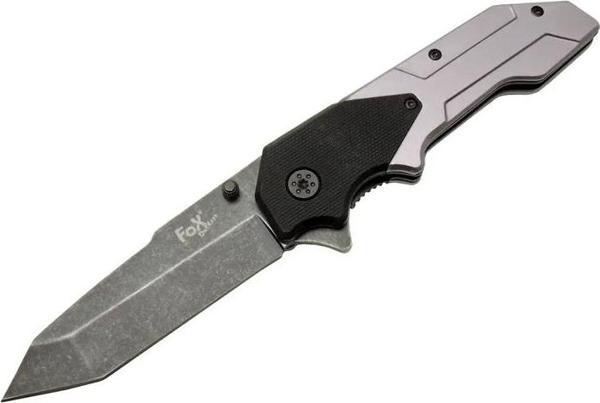 Fox A9 Gri Tanto Kamp Çakı 21cm- Yarı Otomatik, Kemerlikli - Image 1