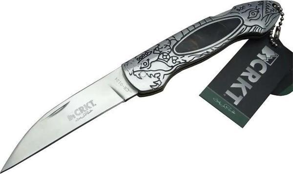 Cr 0124 Kamp Çakı 20 Cm - Metal Desenli Sap, Kılıflı, Kutulu - Image 1