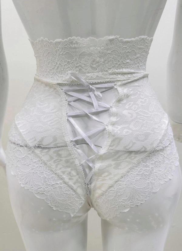 Ekru Dantelli Yüksek Bel Külot Venüs-k1012 - Image 1