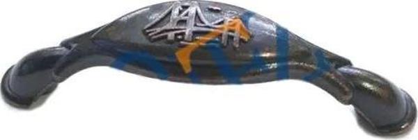 Dekoratif Zamak Boğaziçi Kulp - 64mm, Eskitme, 1 Adet - Image 1