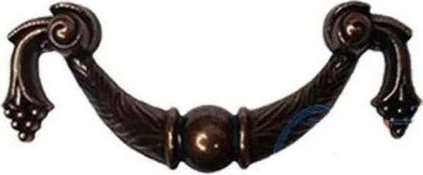Dekoratif Zamak Üzümlü Kulp - 64mm, Eskitme, 1 Adet - Image 1