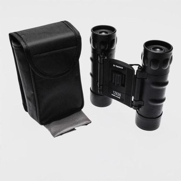 Trtasco 12x25 El Dürbünü 1000m/56m  Geniş Görüş Alanlı Siyah - Image 1