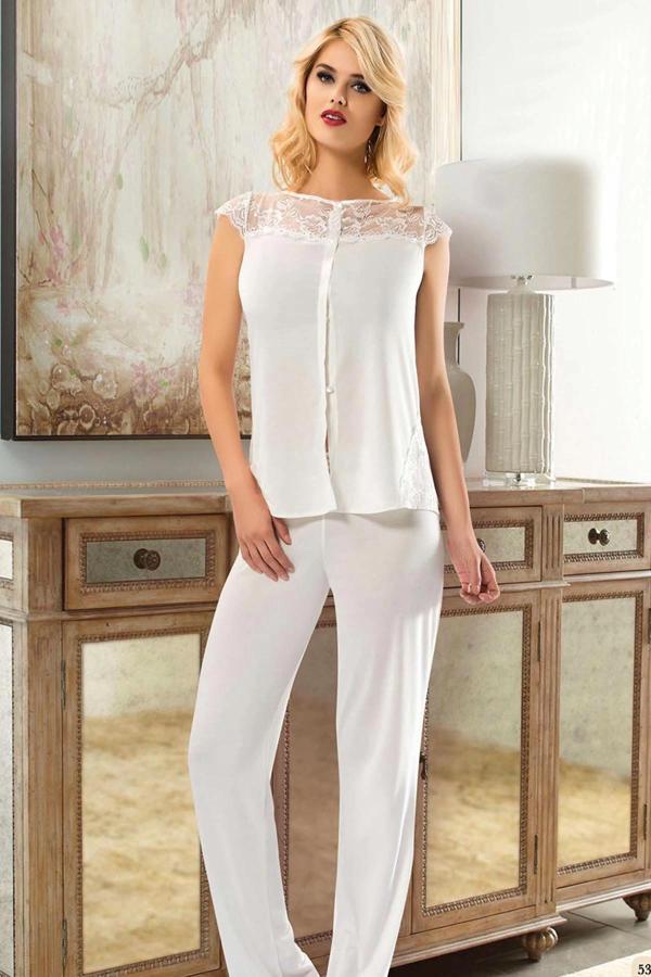 Ekru Penye Pijama Takımı - 1561 - Image 1