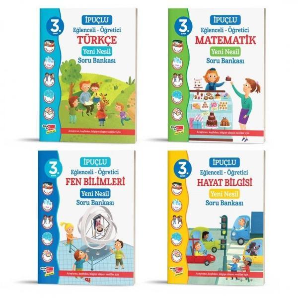3. Sınıf İpuçlu Yeni Nesil Soru Bankası 4mp#039lü Set - Image 1