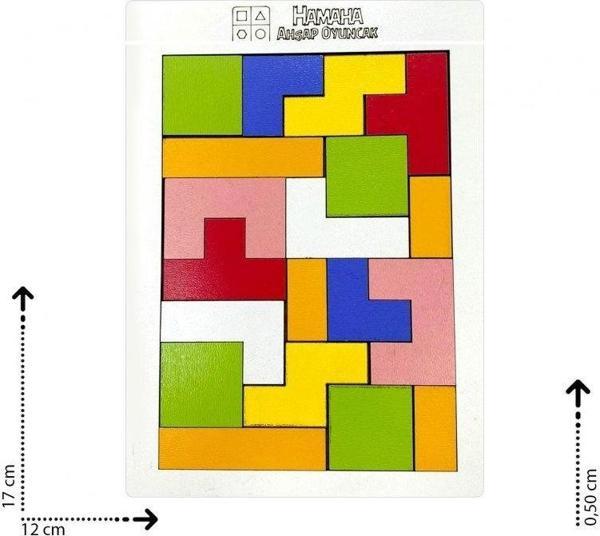Ahşap Blok Tetris 19 Parça - Image 1