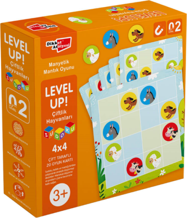 Level Up! 2 - Çiftlik Hayvanları Sudoku 4x4 - Image 1