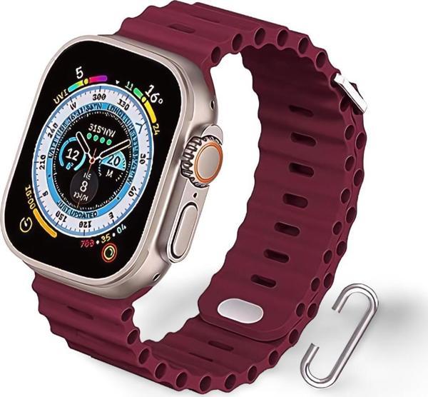 Cosmostech Akıllı Saat Watch için Uyumlu 42MM 44MM 45MM 49MM 1/2/3/4/5/6/se/7/8/ultra Akıllı Saat Silikon Kordon ve Kayı - Image 1