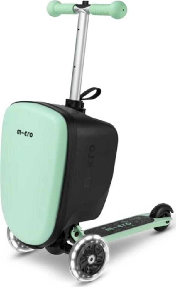 Micro Ride On Luggage Junior Scooter Mint, Led Işıklı Çocuk Bagaj Scooter - Image 1