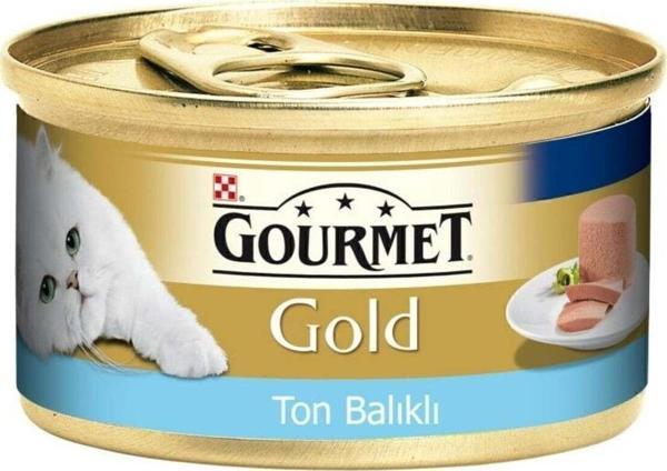 Gourmet Gold Kıyılmış Ton Balıklı Konserve Yaş Kedi Maması 85 Gr (1 Adet ) - Image 1