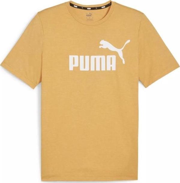 Puma Essential Heather Tee Erkek Sarı Günlük Stil Tişört 58673691 - Image 1