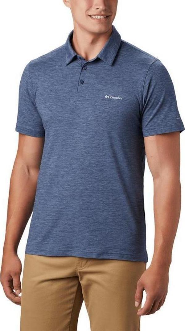 Columbia Tech Trail Polo Yaka Erkek Kısa Kollu Tişört AO2933-479 - Image 1