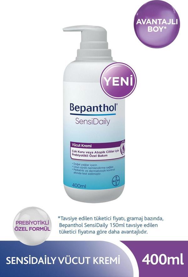 Bepanthol Sensidaily Pompalı Vücut Kremi 400 ml - Image 1