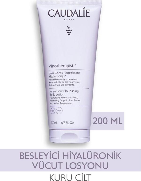 Caudalie Vinotherapist Hiyalüronik Asitli Besleyici Nemlendirici Ayndınlatıcı Vücut Kremi 200 ml - Image 1