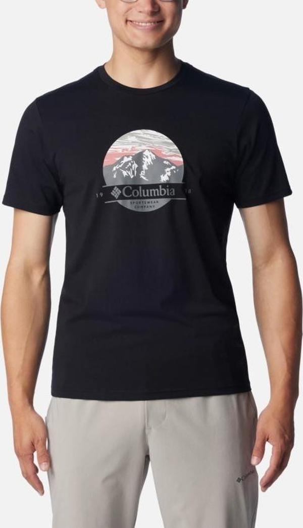 Columbia CSC M Scoped Viev Ss Tee Erkek Kısa Kollu Tişört CS0369-010 - Image 1