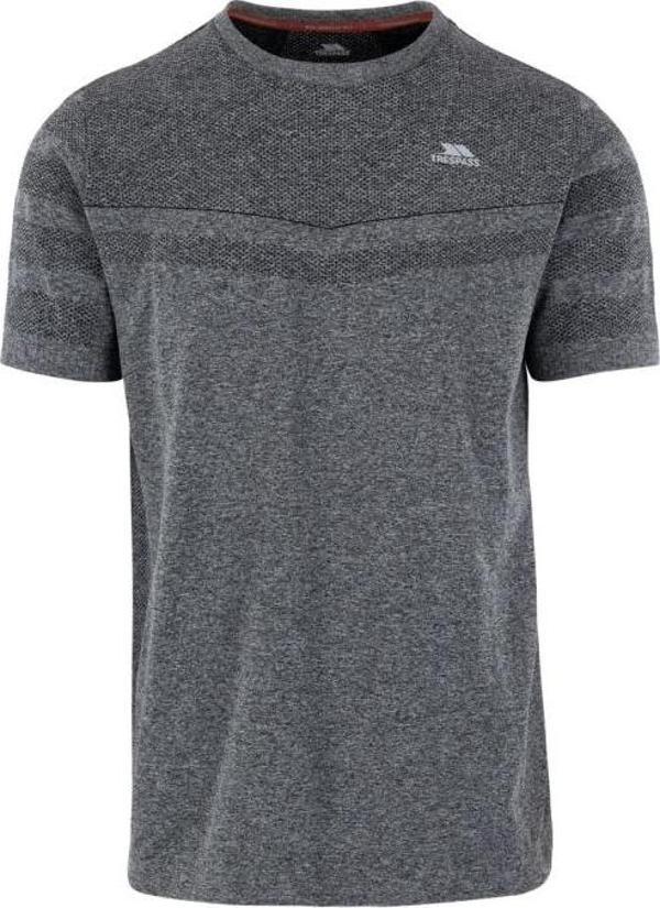 Trespass Mens Chenab TP75 Active Top Erkek Kısa Kollu Tişört Siyah - Image 1