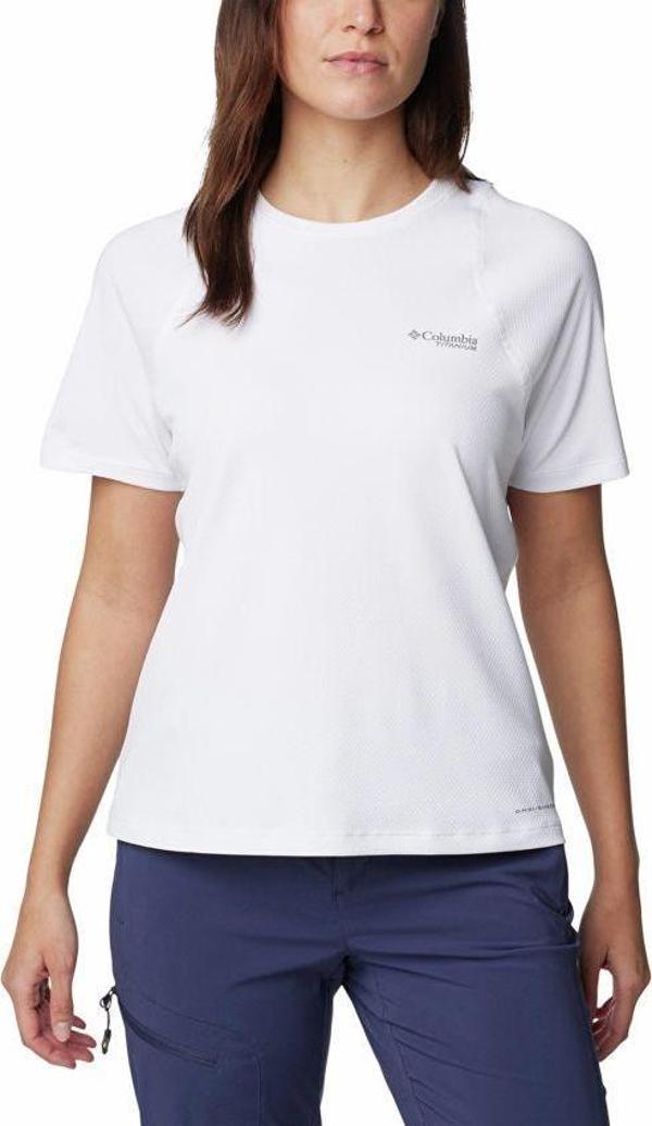 Columbia Summit Valley Short Sleeve Crew Kadın Kısa Kollu Tişört AK5544-100 - Image 1