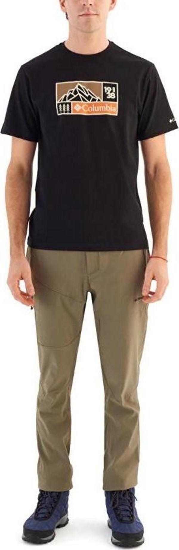 Columbia CSC Hike Icon Erkek Kisa Kollu T-Shirt Siyah CS0337-010 - Image 1