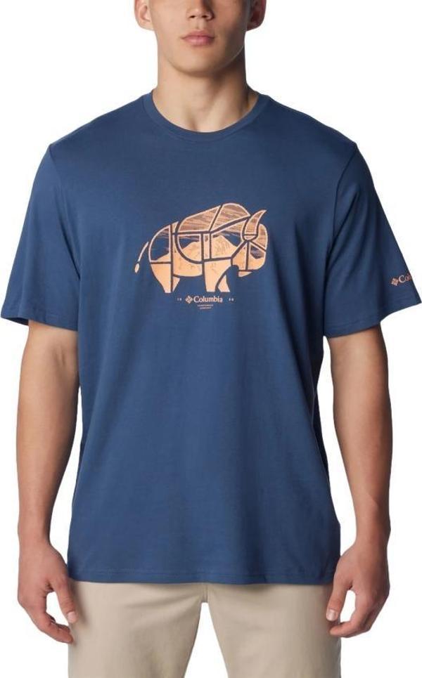 Columbia CSC M Range Roamer Outdoor Ss Tee Erkek Kısa Kollu Tişört CS0360-480 - Image 1