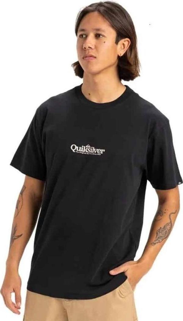 Quiksilver Fineline SS Erkek Kısa Kollu Tişört EQYZT08062 Siyah - Image 1