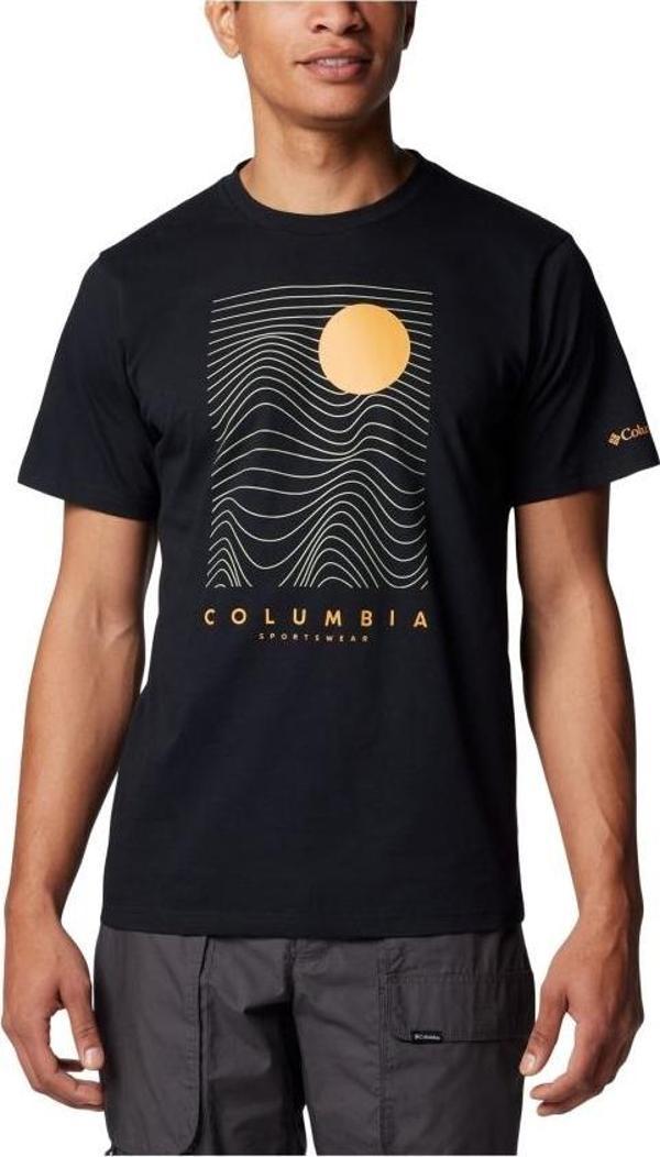 Columbia Csc M Linear Drifts Ss Tee Erkek Kısa Kollu Tişört CS0390 - Image 1