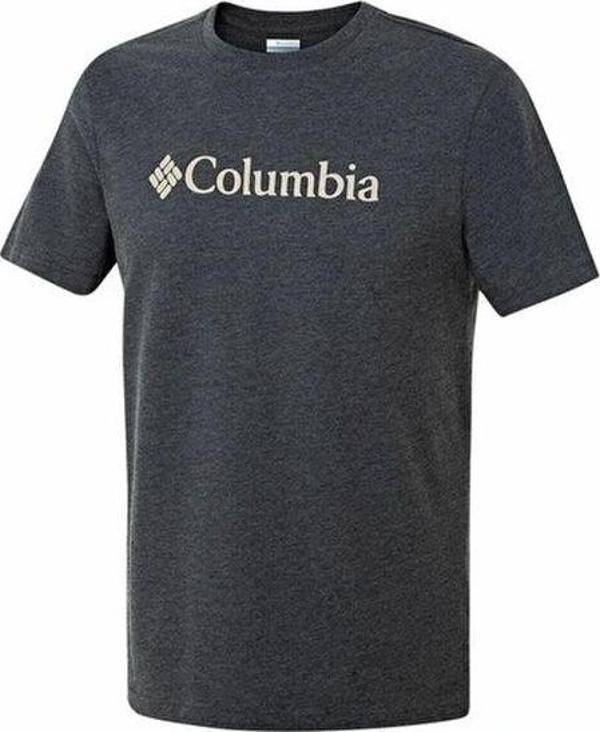 Columbia CSC M Basıc Bıg Logo Brushed SS Tee Erkek Tişört Gri CS0287-012 - Image 1