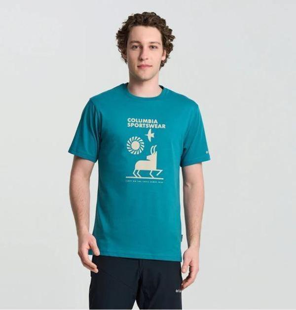 Columbia CSC M Naturally Outdoor SS Tee Erkek Kısa Kollu Tişört CS0410 - Image 1