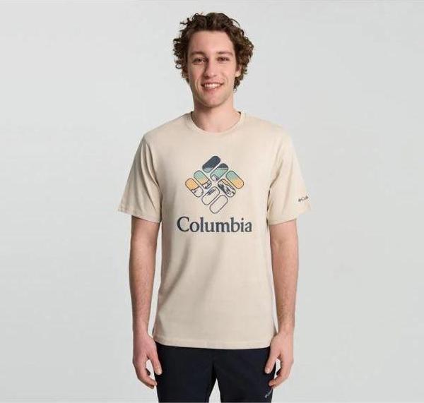 Columbia CSC M Heavenly Stacked Gem SS Tee Erkek Kısa Kollu Tişört CS0413 - Image 1
