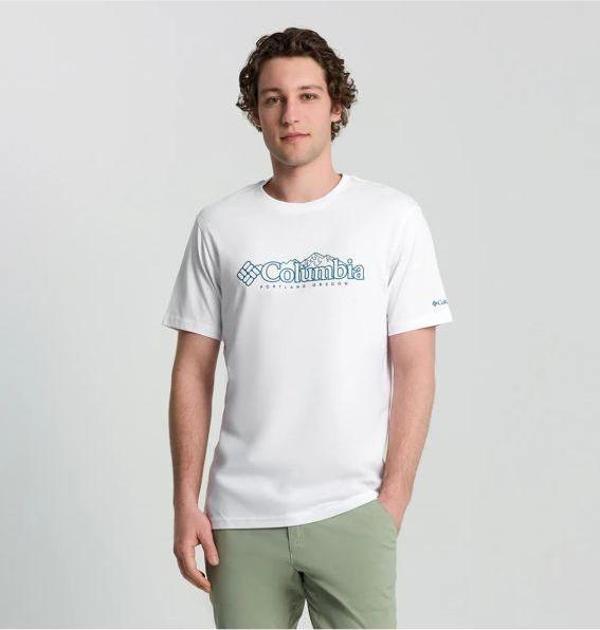 Columbia CSC M Branded Peaks SS Tee Erkek Kısa Kollu Tişört CS0414 - Image 1