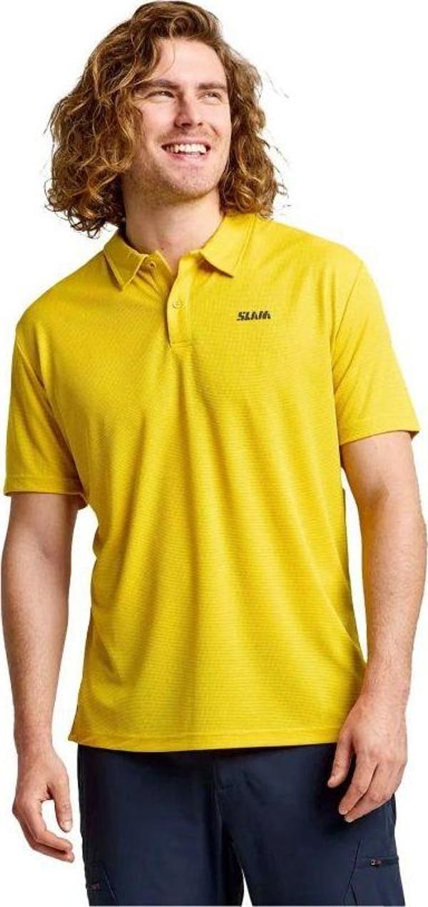 SLAM A108013S00-W41 ACT QD POLO Erkek Tişört Sarı - Image 1