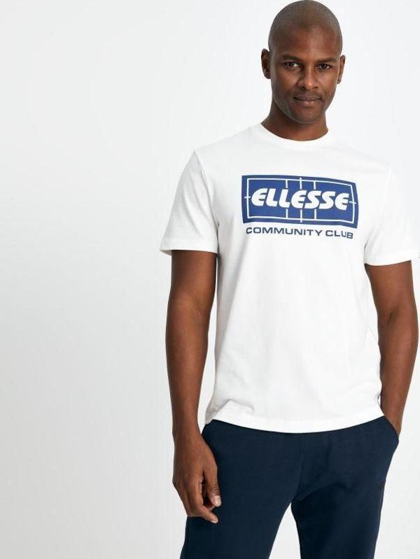 Ellesse Erkek Tişört Beyaz EM160-OF - Image 1