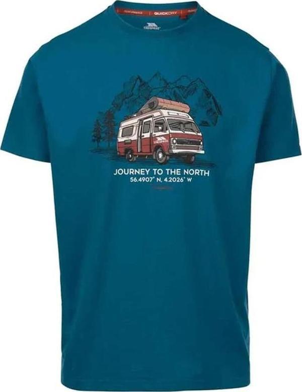 Trespass Tokso Male Casual Printed Mavi Erkek Tişört  - Image 1