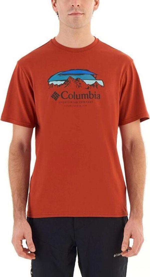Columbia CSC Hikers Haven Erkek Kisa Kollu T-Shirt Turuncu CS0336-636 - Image 1