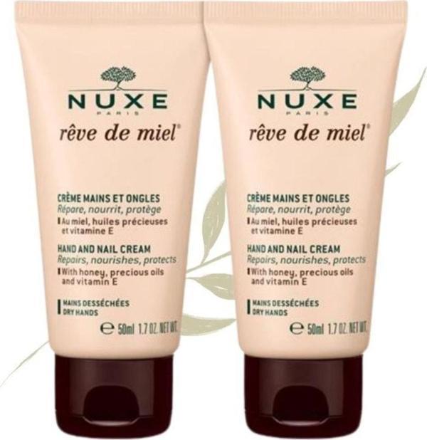 Nuxe Reve De Miel Creme Mains Et Ongles 2x50 ml - Image 1