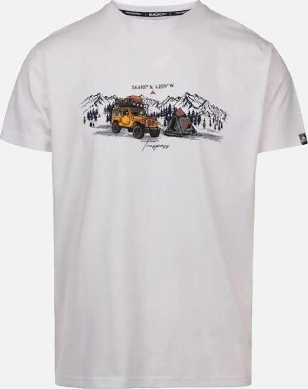 Trespass Horton Male Casual Printed Beyaz Erkek Tişört - Image 1