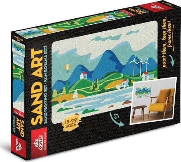 Sand Art Yetişkin Kum Boyama Seti - Manzara - Image 1