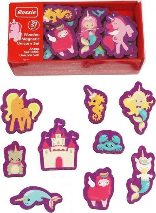 Ahşap Mıknatıslı Unicorn Figürleri - Image 1
