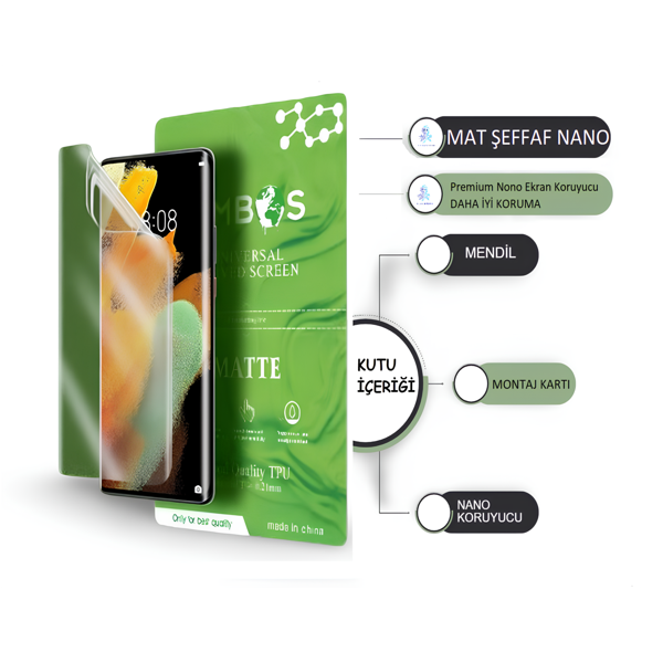 Nothing Phone 3A NANO Ekran Koruyucu ULTRA İnce Esnek MAT ŞEFFAF - Umbos - Image 1
