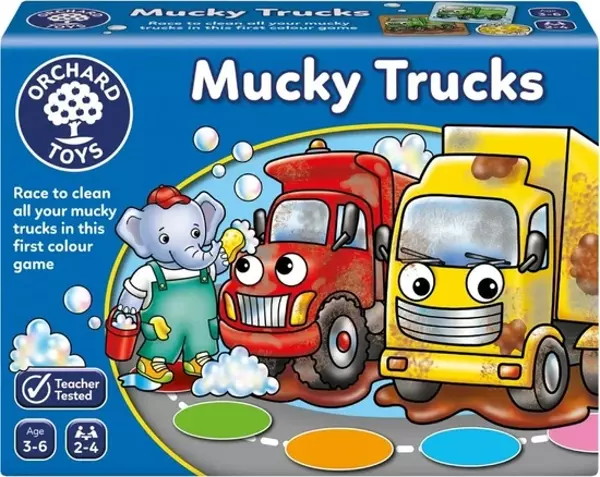 Orchard Mucky Trucks Çamurlu Kamyonlar Eğitici Kutu Oyunu - Image 1