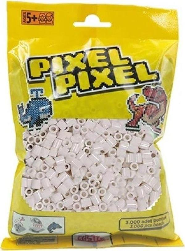 Pixel Pixel 3000 Adet Midi Boncuk Beyaz - Image 1