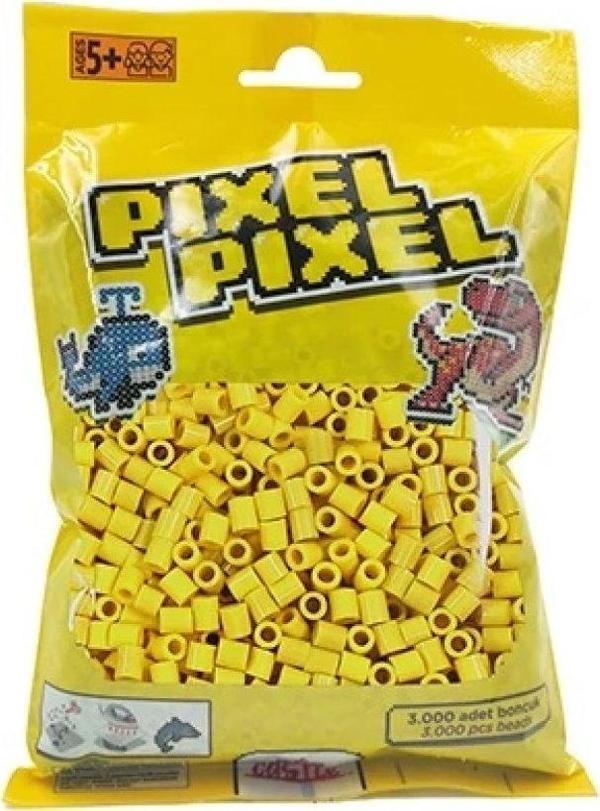 Pixel Pixel 3000 Adet Midi Boncuk Sarı - Image 1
