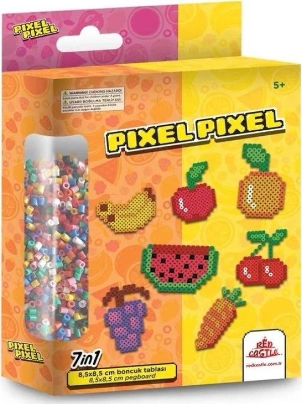 Pixel Pixel Boncuk Etkinlik Seti - Meyve 7in1 - Image 1