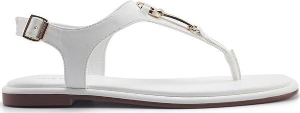 Nine West Ophelıa  5Fx Beyaz Kadın Düz Sandalet - Image 1