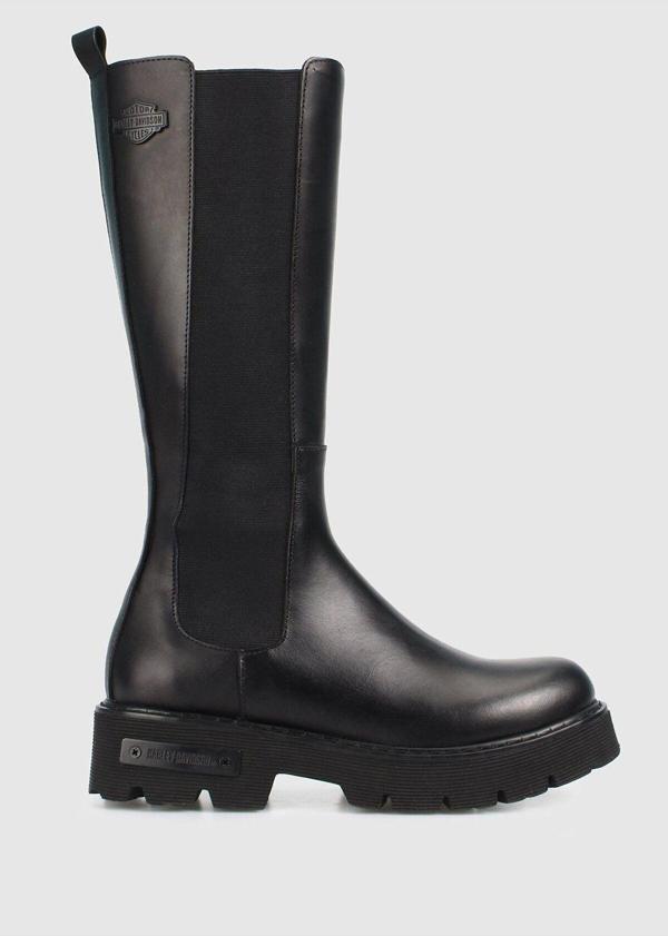 Harley Davidson Black Leather Kadın Bot & Bootie Hd0777056903 - Image 1