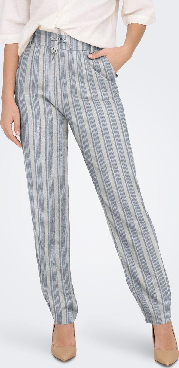 Only Onlcaro-Poptrash Keten Karışımlı Comfort Fit Normal Bel Düz Paça Pantolon Pantolon 152787 - Image 1