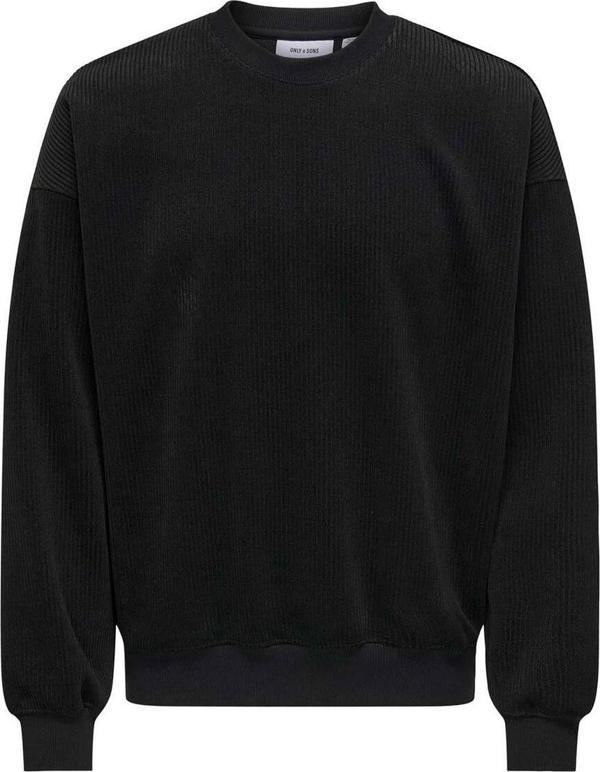 Only & Sons Bobby Erkek Siyah Sweatshirt (22031411-B) - Image 1
