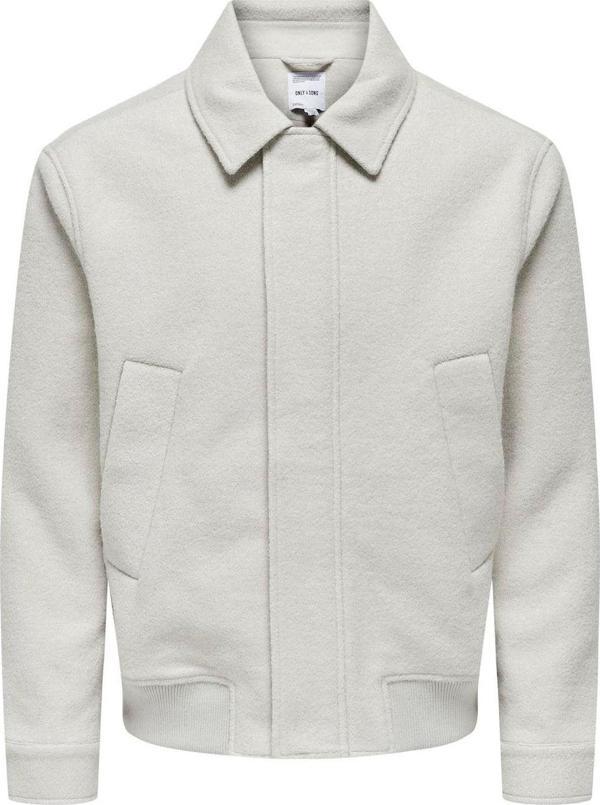 Only & Sons Gri Erkek Mont Onswayne Wool Bomber Otw - Image 1