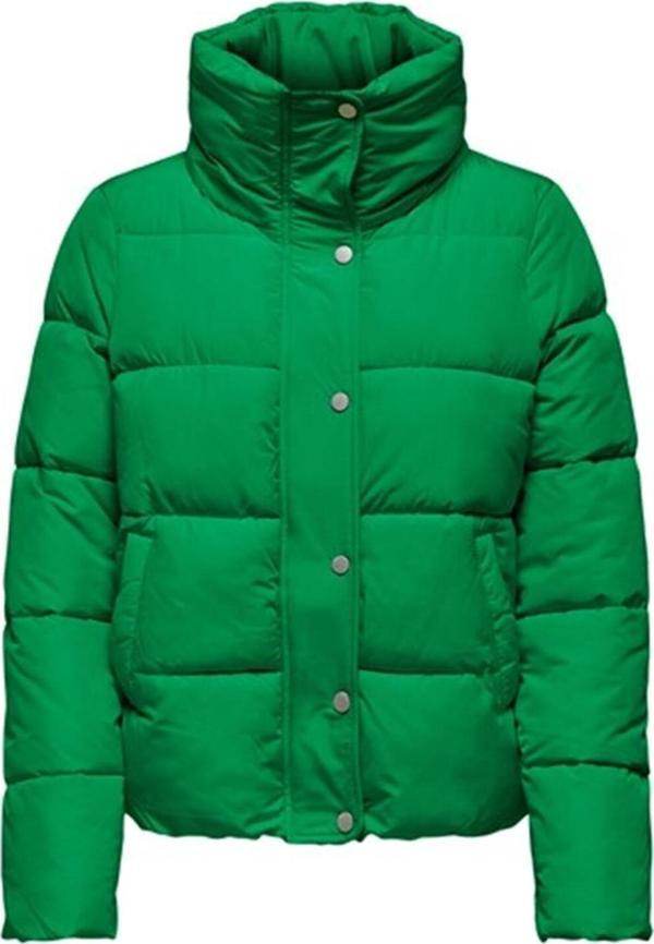 Only New Cool Puffer Kadın Yeşil Dik Yaka Mont - Image 1