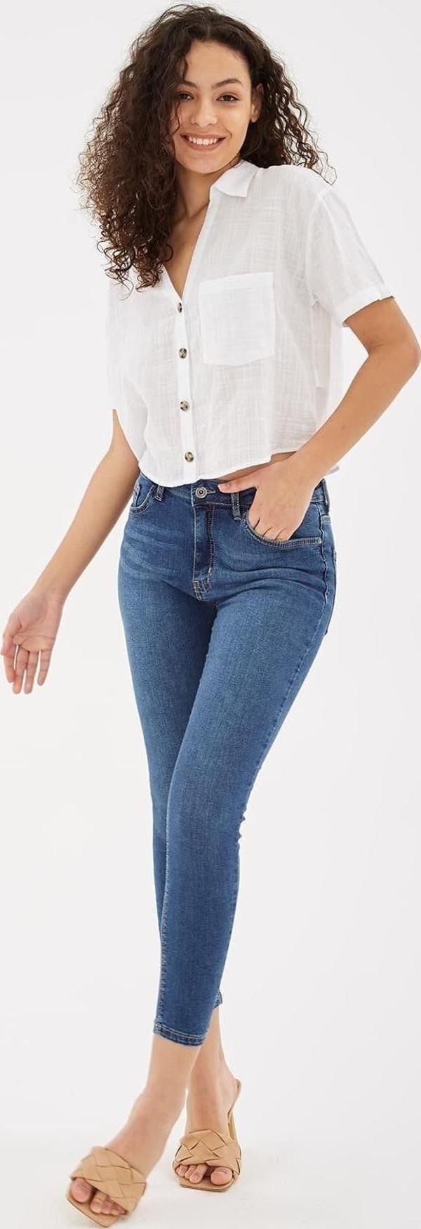 Fashion Friends Denim Pantolon Mavi - Image 1