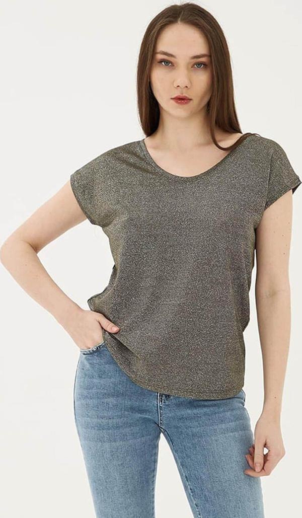 Fashion Friends Simli Haki Kadın Bluz 25Y0202K1 - Image 1